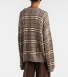 Brunello Cucinelli Checked sequined sweater