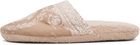 Versace Taupe 'I Heart Baroque' Slippers