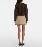 Frame Teddy cropped cashmere cardigan