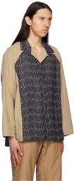 Nicholas Daley Beige Embroidered Shirt