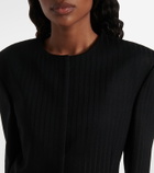 Calvin Klein Collection Ribbed-knit wool blazer