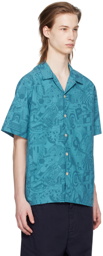 PS by Paul Smith Blue Pattern Shirt