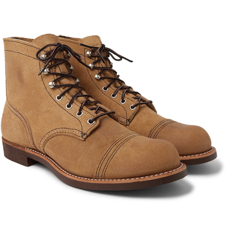 Photo: Red Wing Shoes - Iron Ranger Roughout Suede Boots - Brown