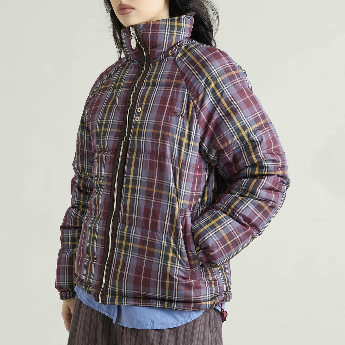 Damson Madder Women's Reversible Opal Puffer Jacket in Plum