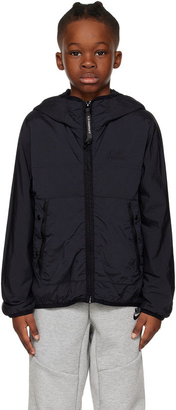 Photo: C.P. Company Kids Kids Navy Goggle Jacket