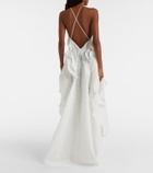 Maticevski Délice Wave ruffled maxi dress