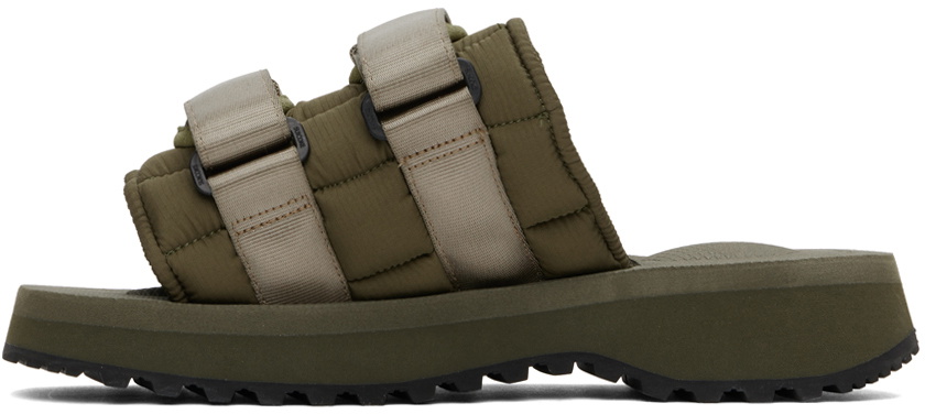 SUICOKE Khaki MOTO-PUFFab Sandals