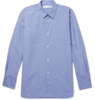 Comme des Garçons SHIRT - Striped Cotton-Poplin Shirt - Men - Blue