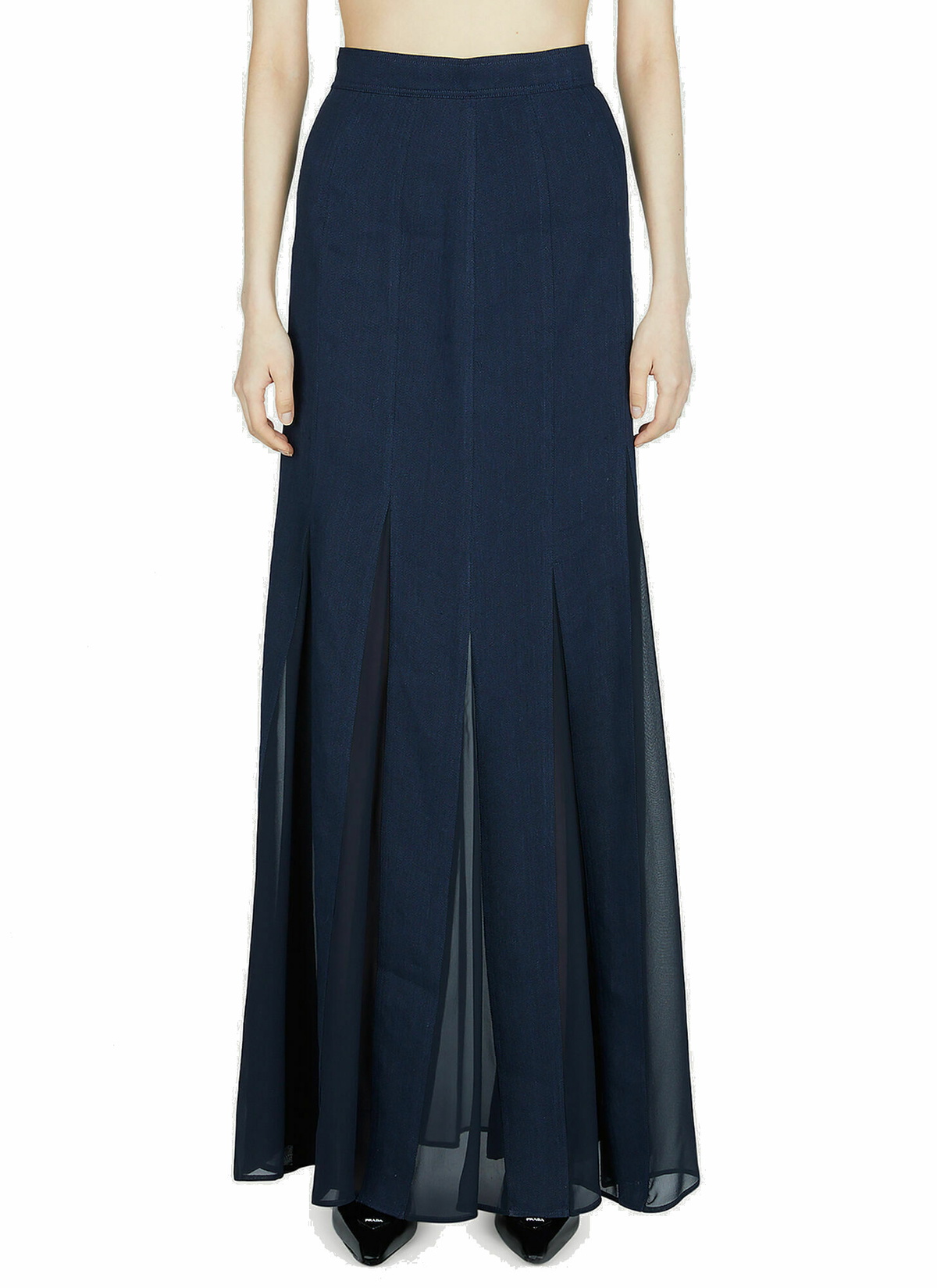 Max Mara - Nicia Skirt in Blue Max Mara