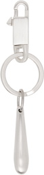 Rick Owens Silver Concordians Teardrop Keychain