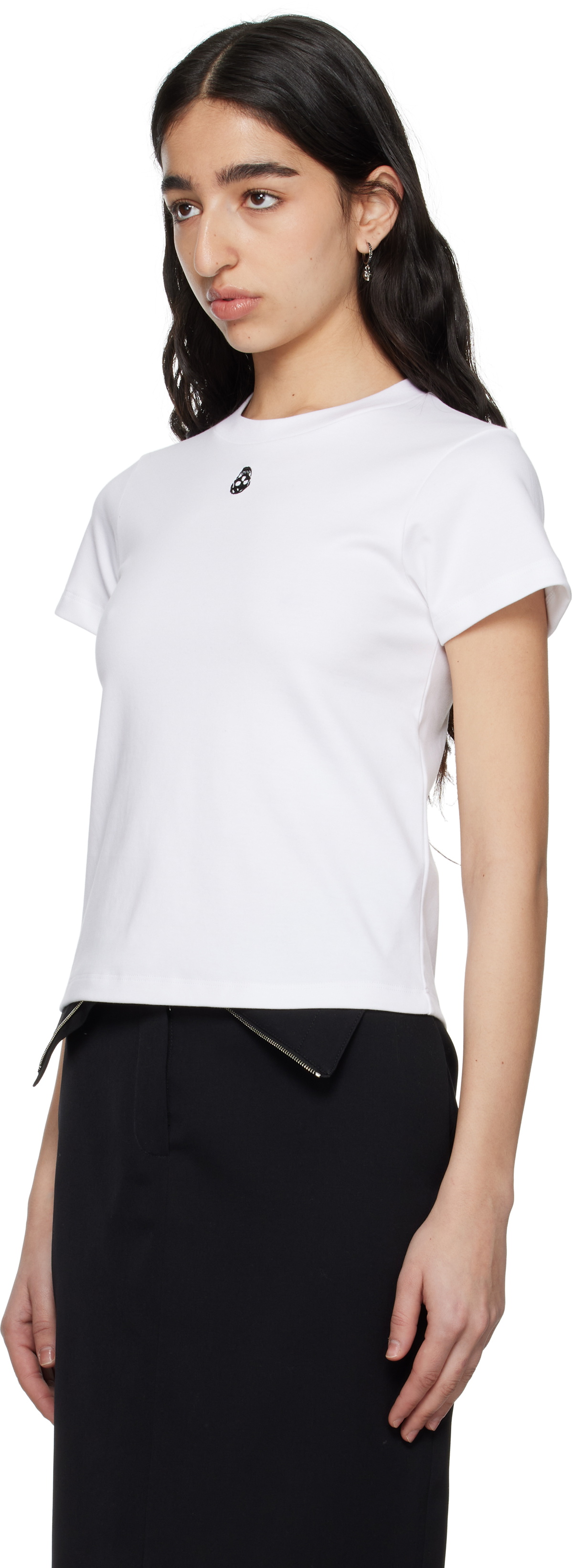 McQueen White Cut & Sew T-shirt