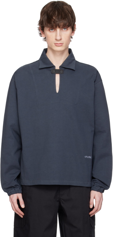 Photo: GR10K Navy Jersey Midlayer Polo