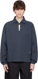 GR10K Navy Jersey Midlayer Polo