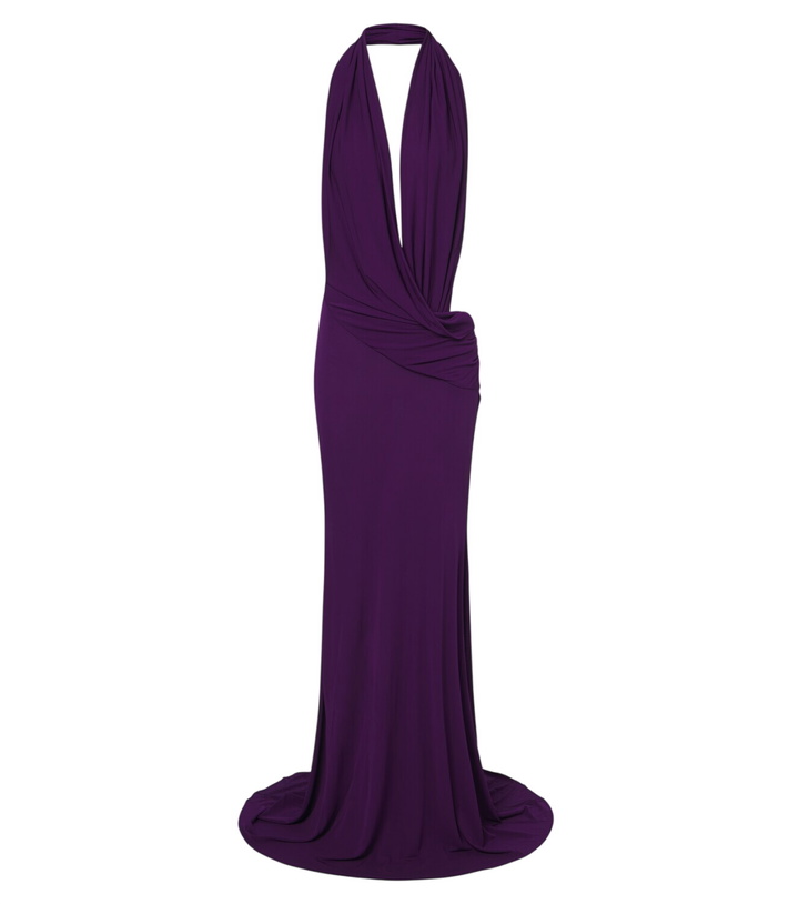 Photo: Alex Perry Draped halterneck jersey gown