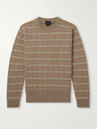 A.P.C. - Andre Striped Wool And Cotton-Blend Sweater - Neutrals