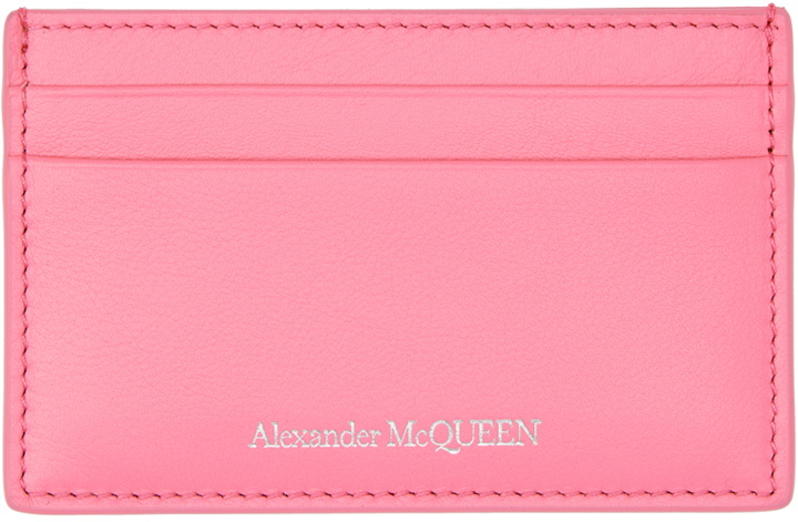 Photo: Alexander McQueen Pink Leather Card Holder