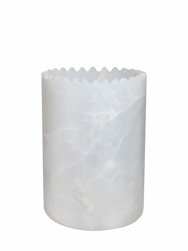 Photo: EDITIONS MILANO Triangoli White Onyx Vase