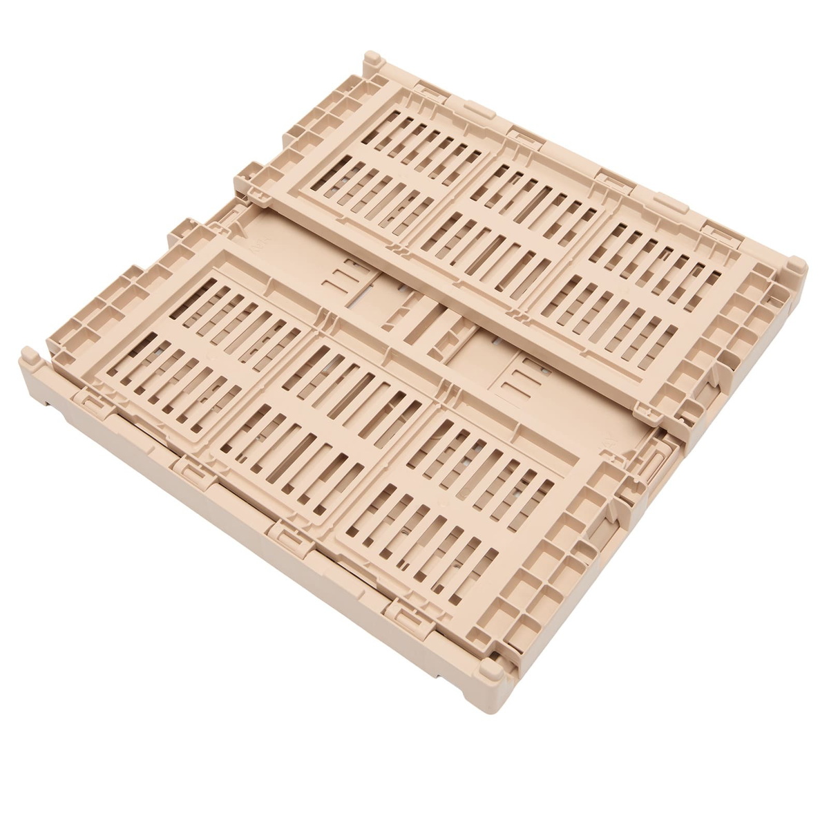 HAY Medium Square Recycled Colour Crate in Powder 