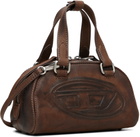 Diesel Brown 1DR Dome Soft Crossbody Bag