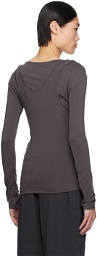LOW CLASSIC Gray Layered Long Sleeve T-Shirt