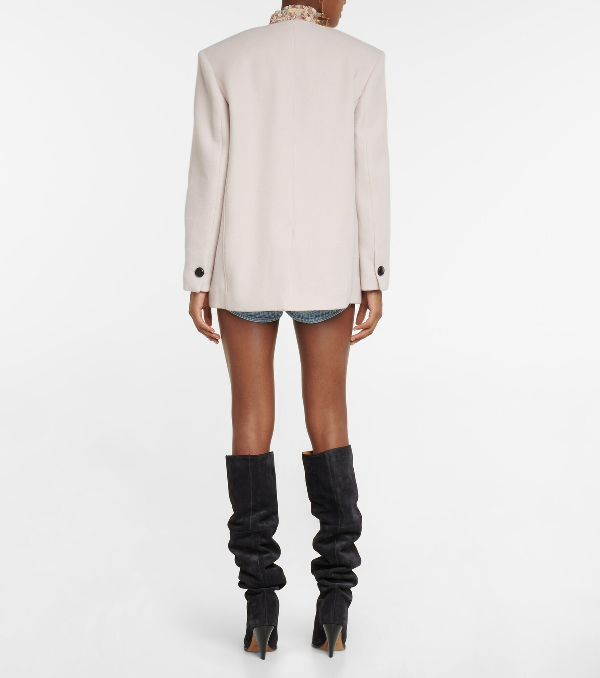 【関税込み】Isabel Marant オフホワイト Ebrigdi ジャケット Isabel Marant - Ebridgi wool and cashmere jacket Isabel Marant