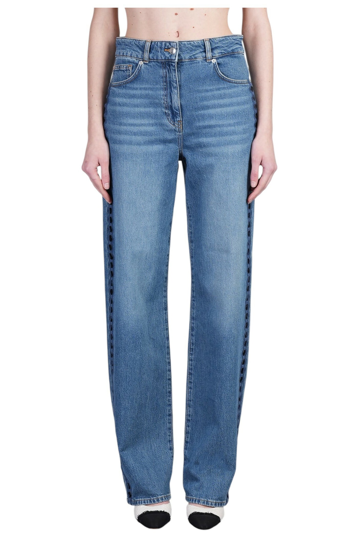 【送料&関税込】IRO Dalou Jeans In Cyan Cotton IRO Dalou Jeans In Cyan Cotton Iro