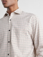 Purdey - Checked Cotton-Flannel Shirt - Brown