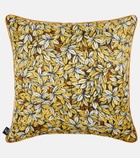 Fornasetti Civette silk and cotton-blend cushion