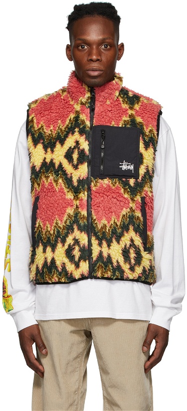 Photo: Stüssy Multicolor Filmore Fleece Vest