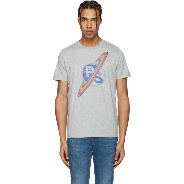 Photo: PS by Paul Smith Grey Saturn T-Shirt