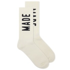Human Made Men's HM Logo Socks in White
