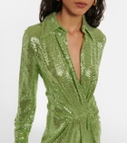 Dodo Bar Or Joelle sequined gathered midi dress