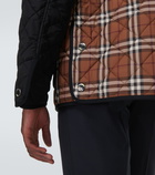 Burberry Checked quilted jacket