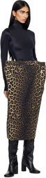 MARIE ADAM-LEENAERDT Black & Beige Rectangle Midi Skirt