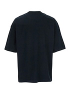 Juun.J Blue T-shirt With Logo Embroidered On The Front And Print On The Back In Cotton Man