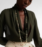 Ileana Makri Beaded necklace with gemstones