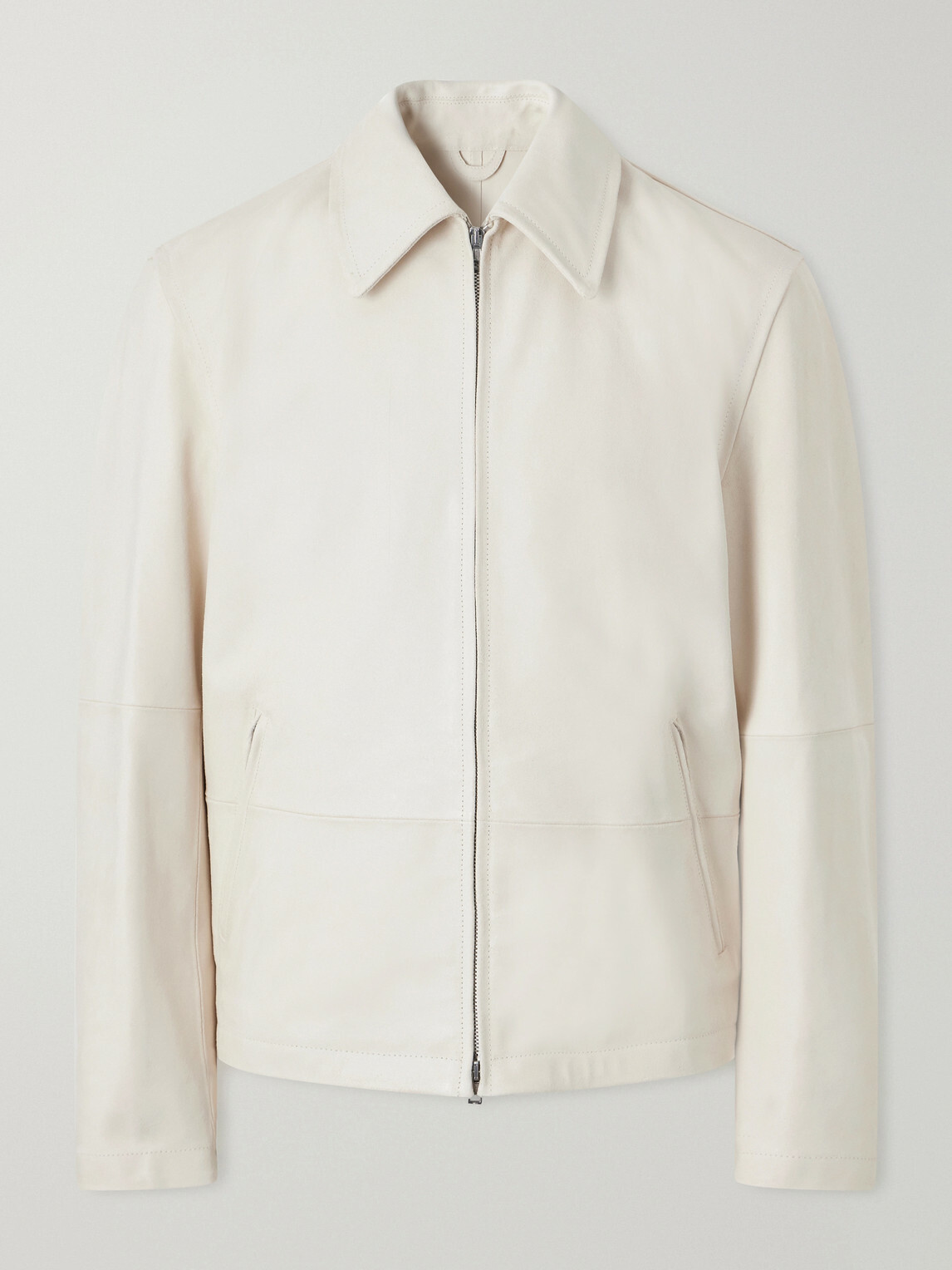 Our Legacy - Rework Panelled Waxed-Suede Jacket - Neutrals