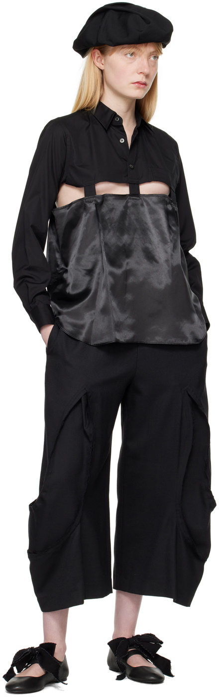Black Comme des Garçons Black Cutout Shirt