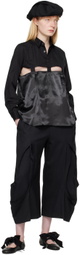 Black Comme des Garçons Black Cutout Shirt
