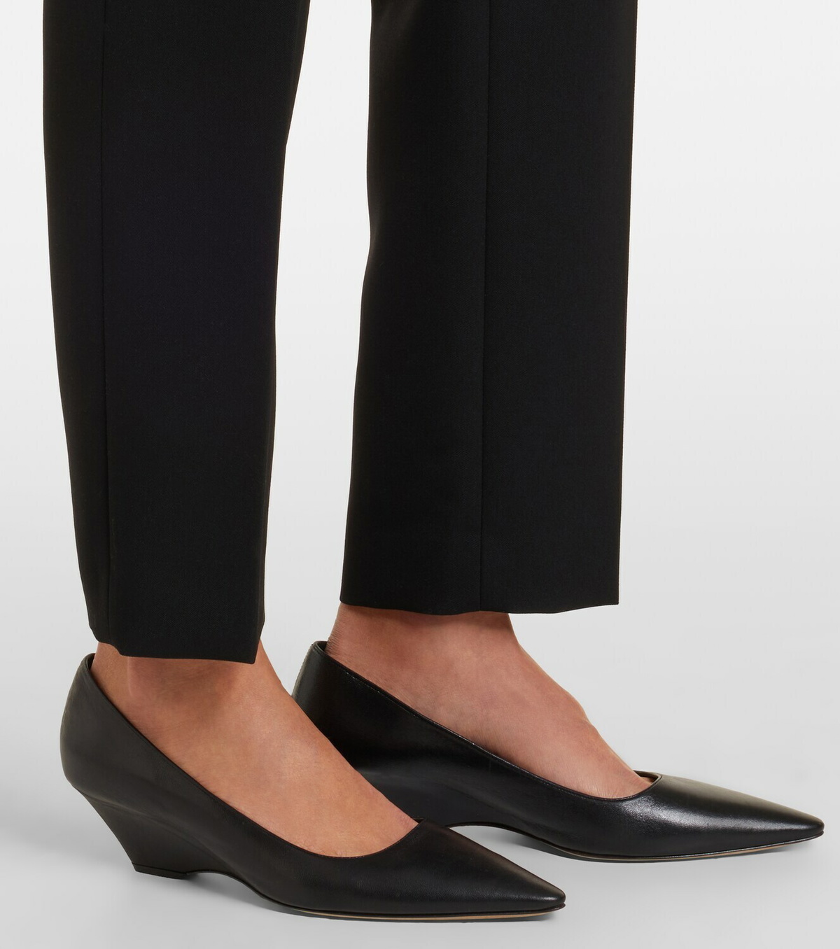 The Row Eranza wool straight pants
