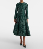 Emilia Wickstead Capucine floral cloqué midi dress