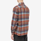 Eastlogue Men's M65 Shirt Jacket in Blue/Orange Check