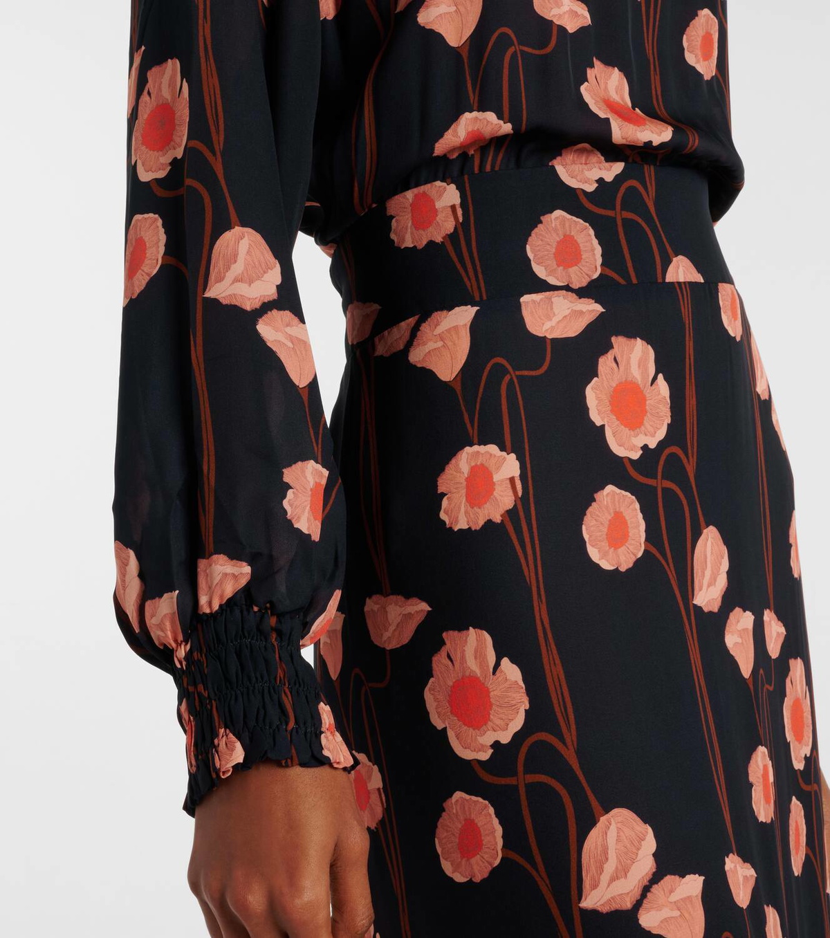 Johanna Ortiz Floral silk georgette midi dress Johanna Ortiz