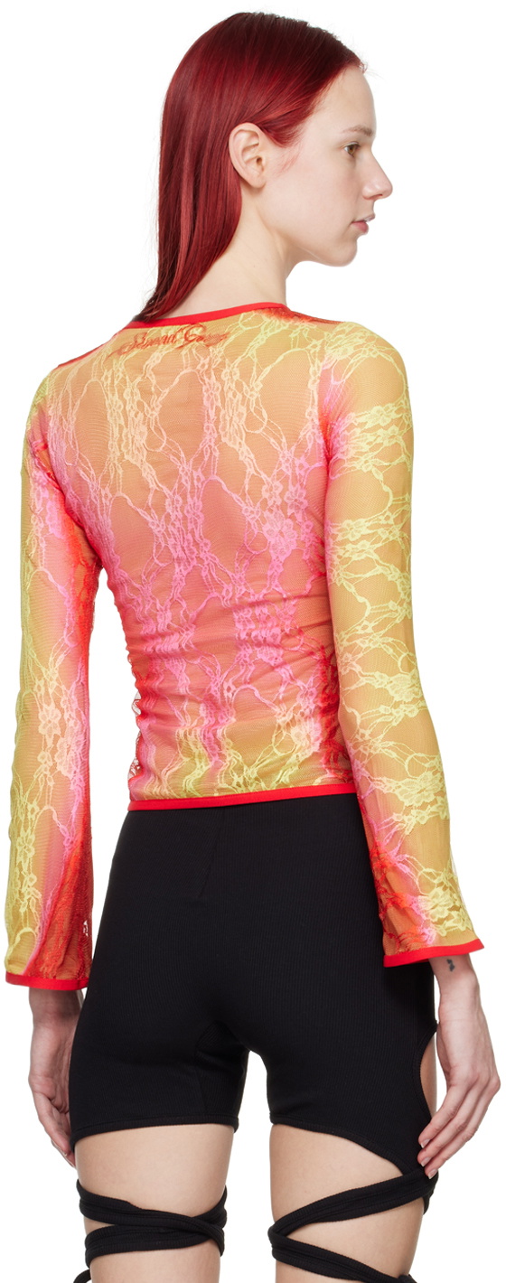 Sinead Gorey Yellow & Red Gradient Long Sleeve T-Shirt
