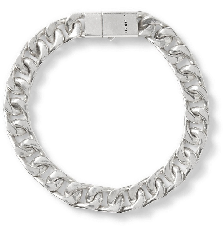 Photo: MAPLE - STAY MADE Sterling Silver and Resin Chain Bracelet - Silver