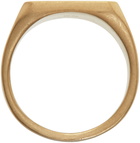 VETEMENTS Gold Logo Monogram Ring