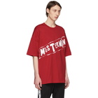 mastermind WORLD Red Graffiti Logo T-Shirt