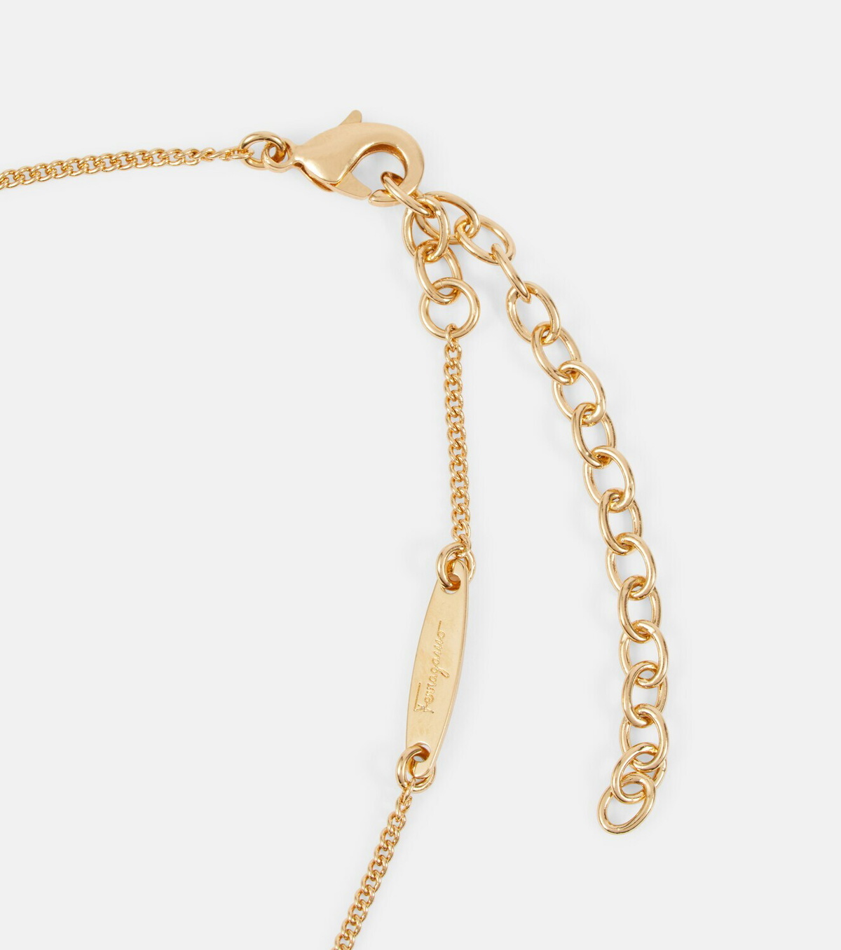 Ferragamo - Gancini crystal- embellished necklace Salvatore