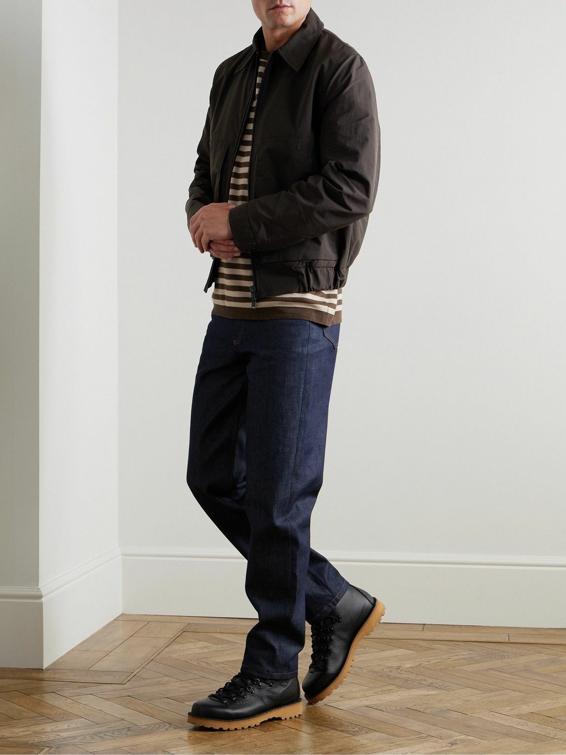 Oliver Spencer - Arlington Recycled-Shell Bomber Jacket - Brown