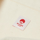 BEAMS JAPAN Tote in White/Black